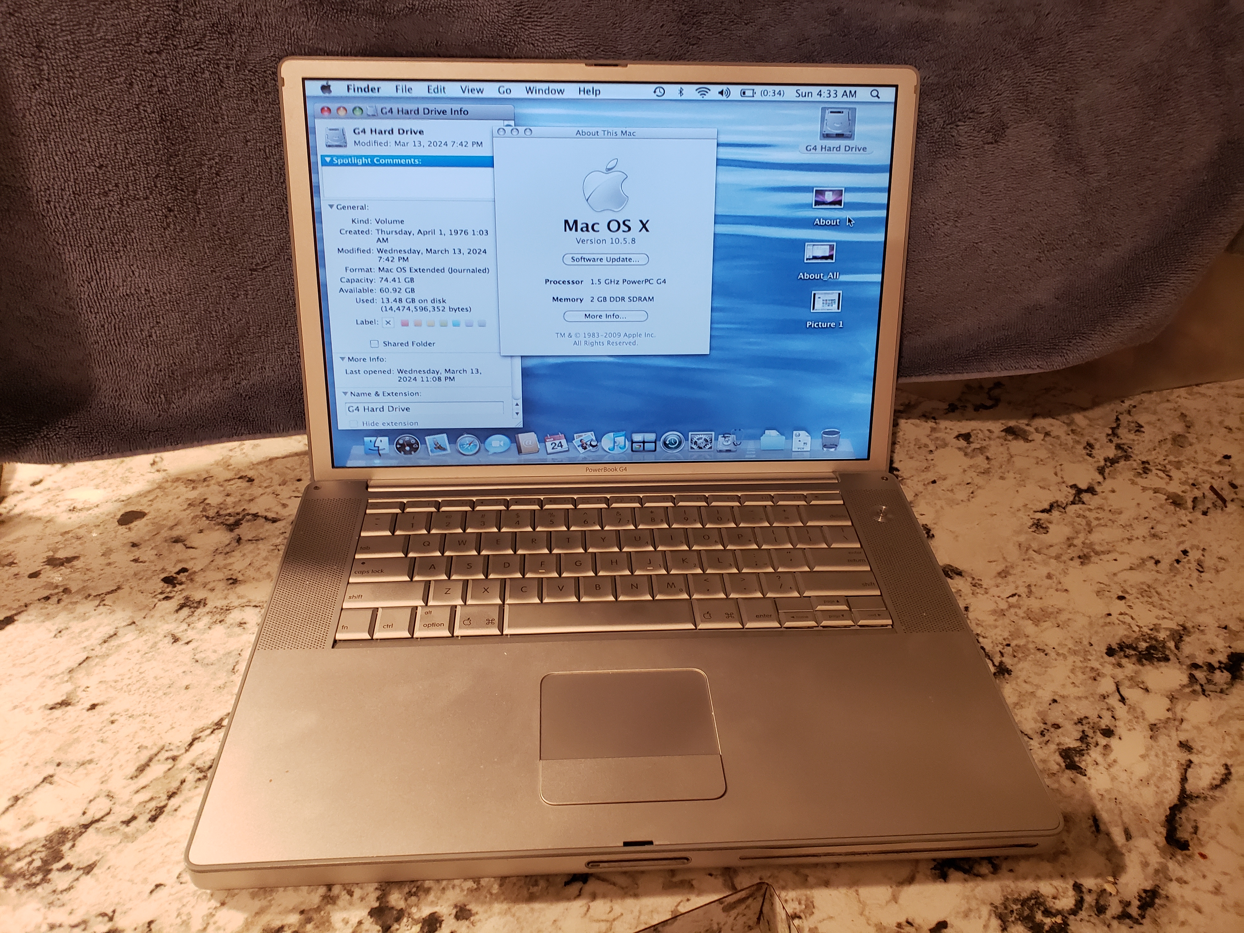ComputerHobbyShop Posts a PowerBook G4 Collector's Mac Laptop