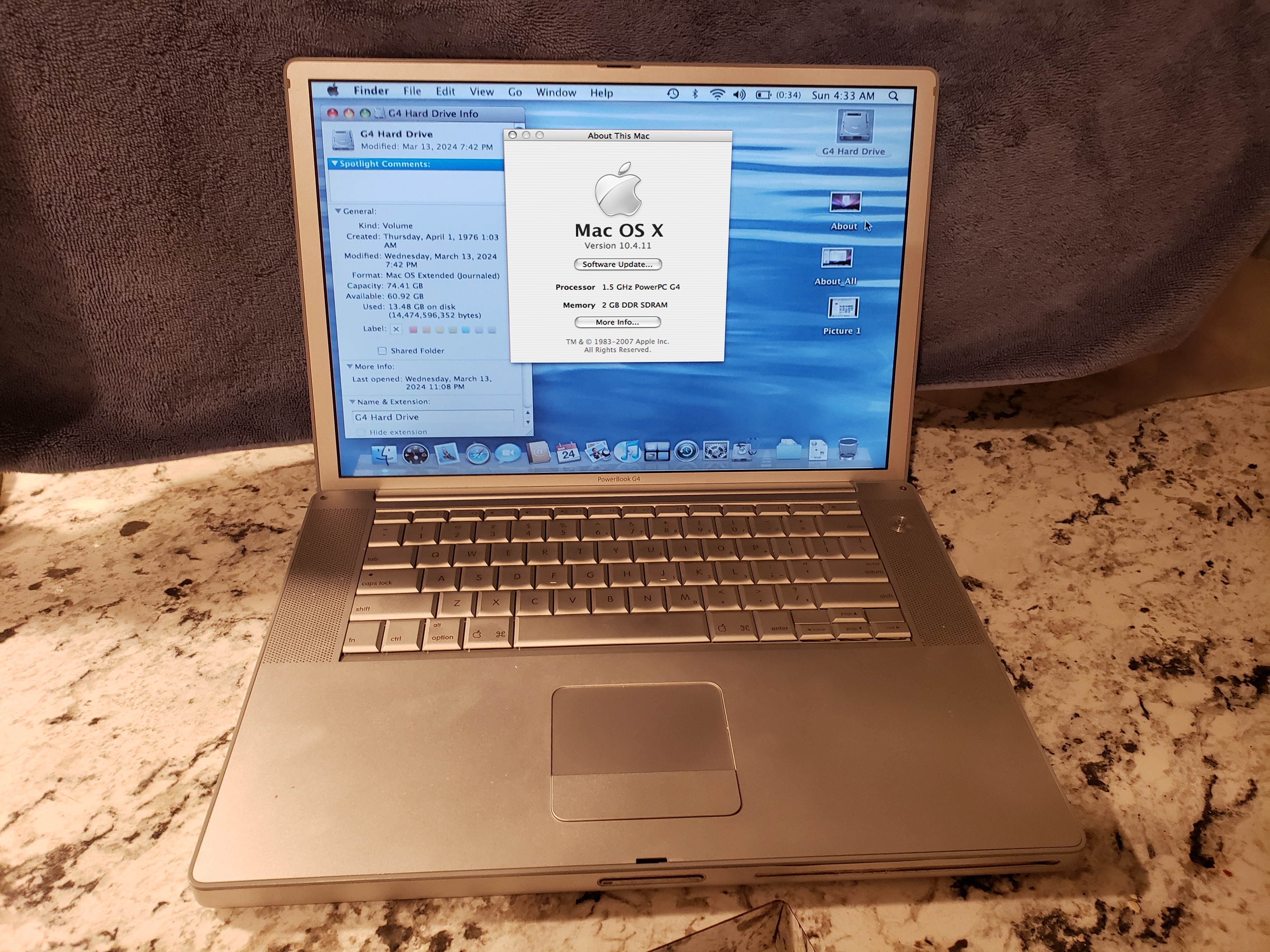 ComputerHobbyShop Posts a PowerBook G4 Collector's Mac Laptop