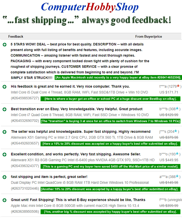 ComputerHobbyShop Auction