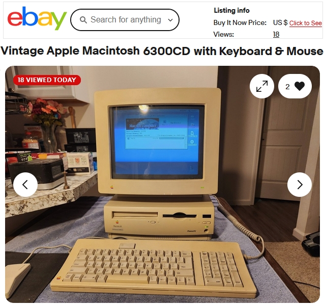 A Restored Vintage Apple Macintosh