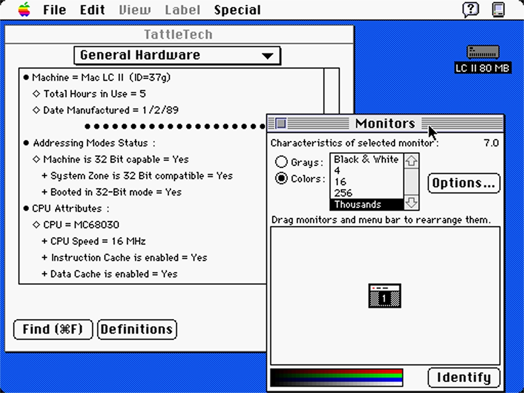 The corrected ComputerHobbyShop LC II screenshot