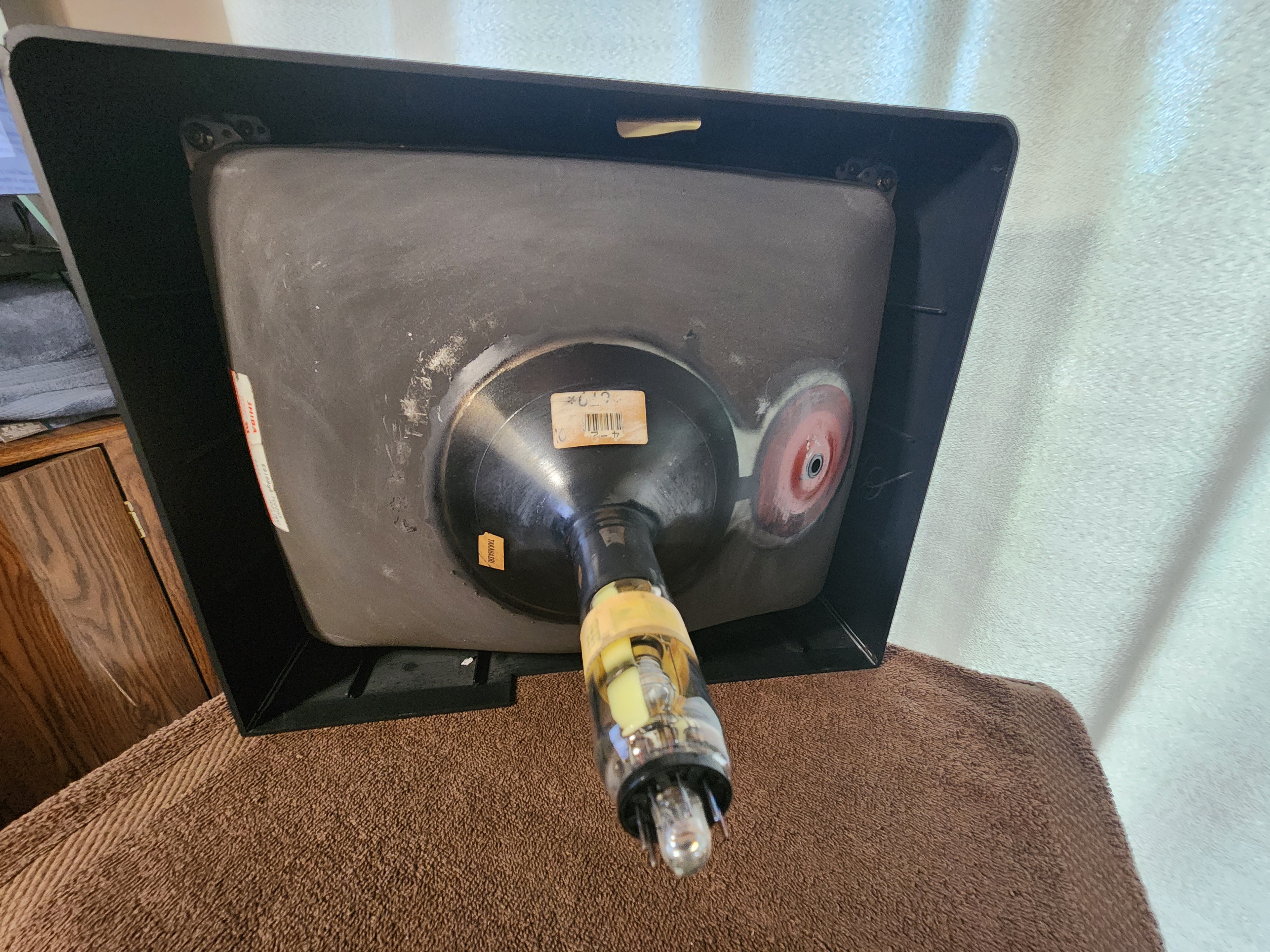 Tube in case shell can be your replacement mono CRT