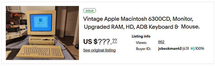 A Restored Vintage Apple Macintosh