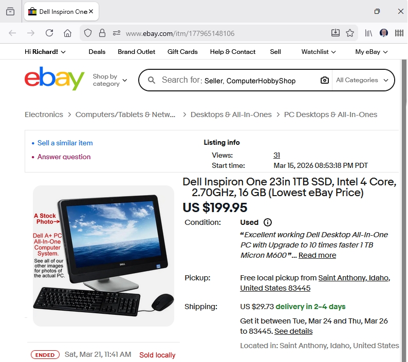 A+ Restored and upgraded modern PC