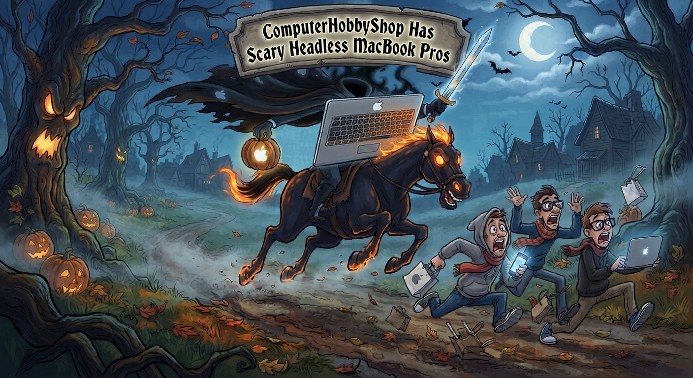 Richard McFarland's ComputerHobbyShop has Scary Headless Macbook Pros